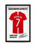 Maillot Encadré Cristiano Ronaldo | Manchester United | Décoration 3D Premium