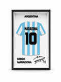 Maillot Encadrée Diego Maradona | Argentina #10 | Décoration 3D Premium