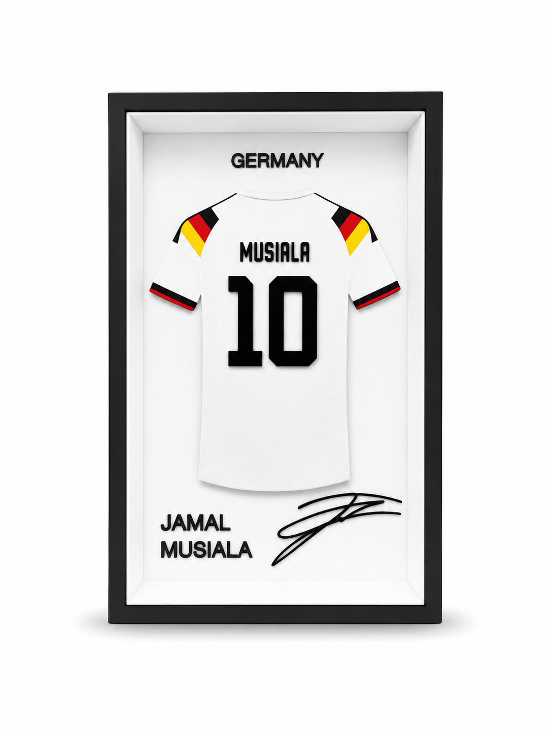 Camiseta Encadrée Jamal Musiala | Allemagne #10 | Décoration 3D Premium