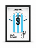 Julián Álvarez - Argentine | Cadre Jersey 3D Premium