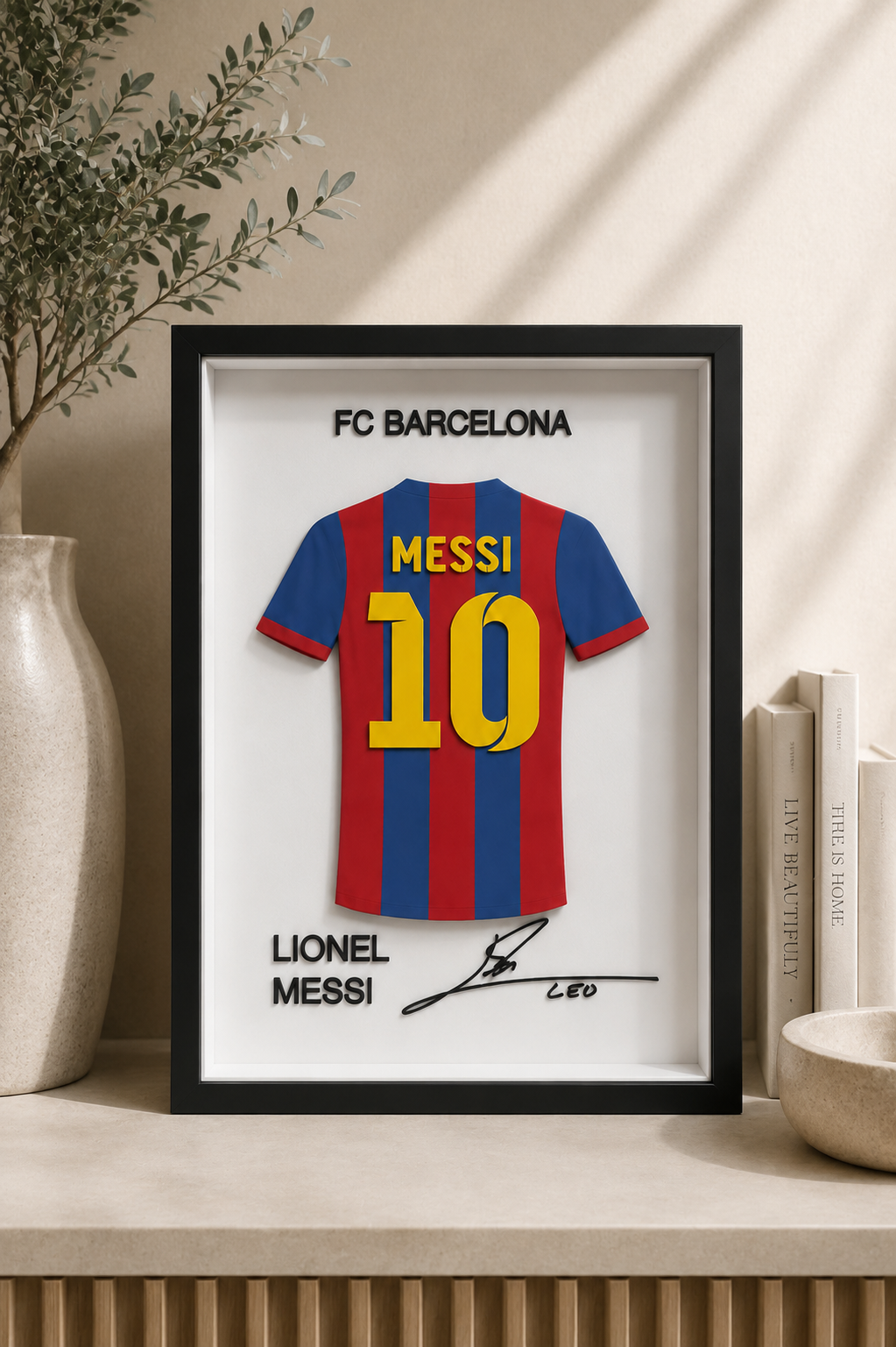 Cadre Maillot Lionel Messi FC Barcelone #10