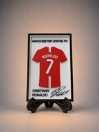 Maillot Encadré Collector | Cristiano Ronaldo | Portugal | 21 × 14 cm