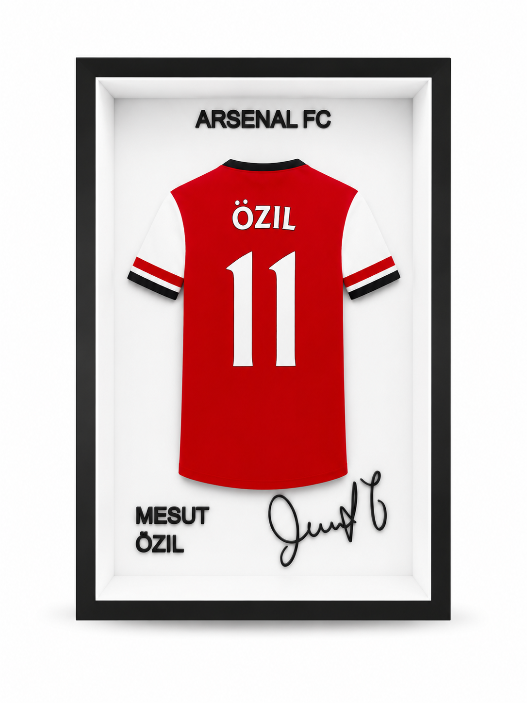 Maillot Encadré Mesut Özil | Arsenal FC | Décoration 3D Premium