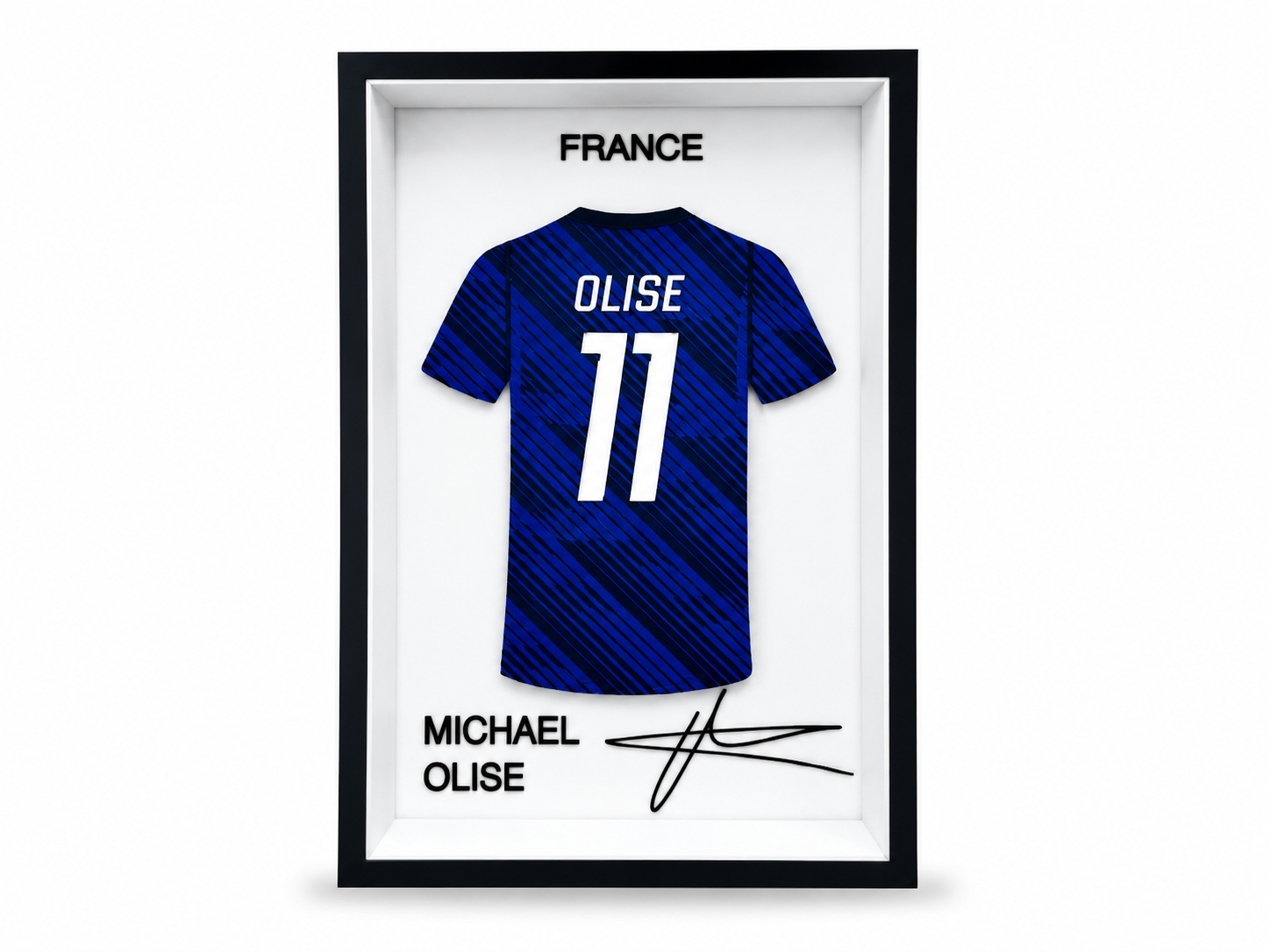 Cadre Maillot Michael Olise France #11 – Décoration Football de Collection