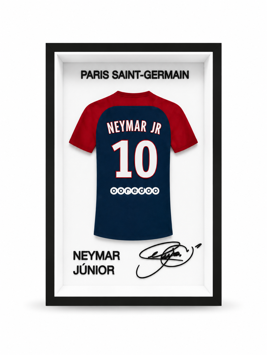 Maillot Encadré Neymar Jr. | Paris Saint-Germain | Décoration 3D Premium