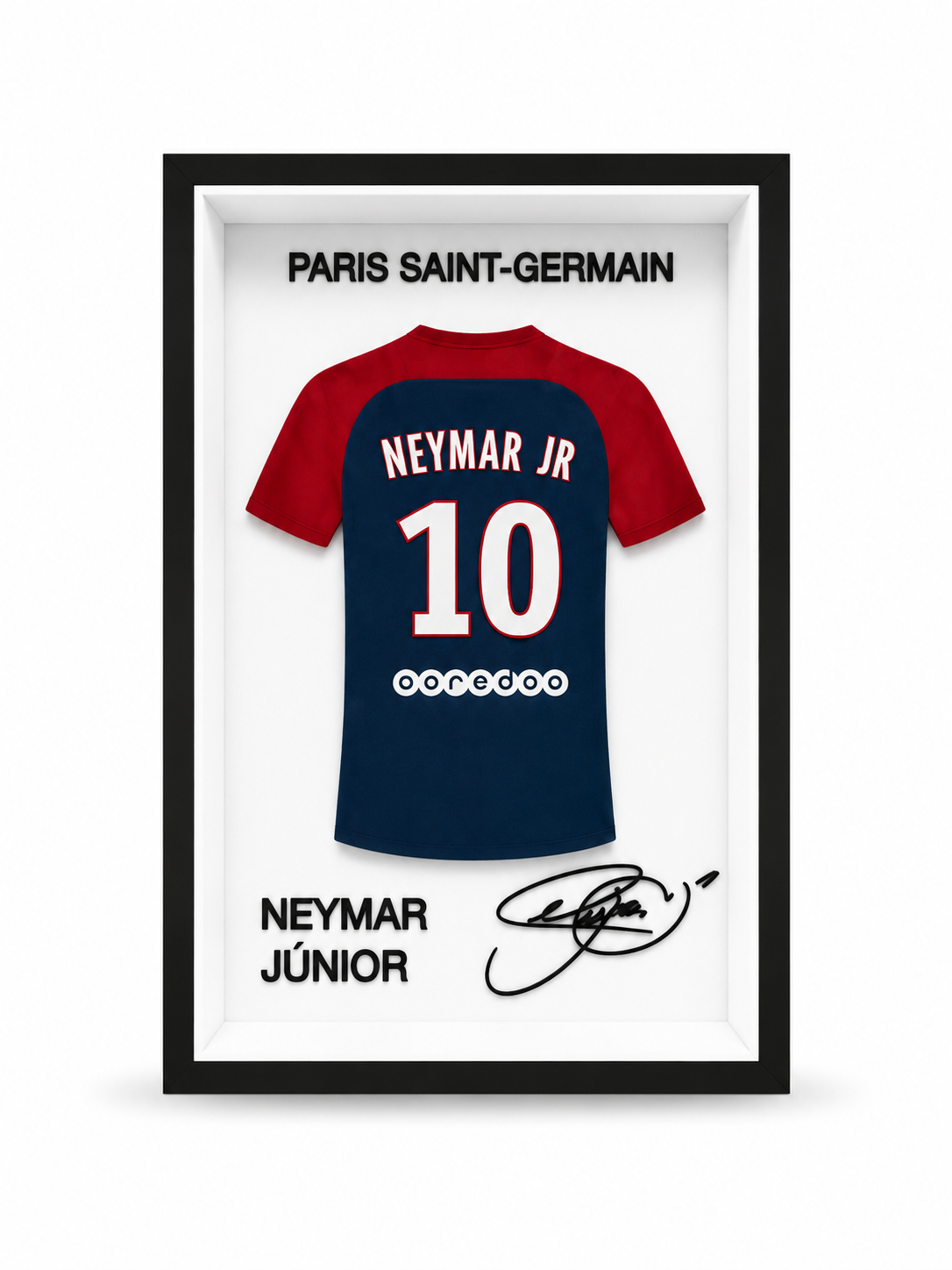 Maillot Encadré Neymar Jr. | Paris Saint-Germain | Décoration 3D Premium
