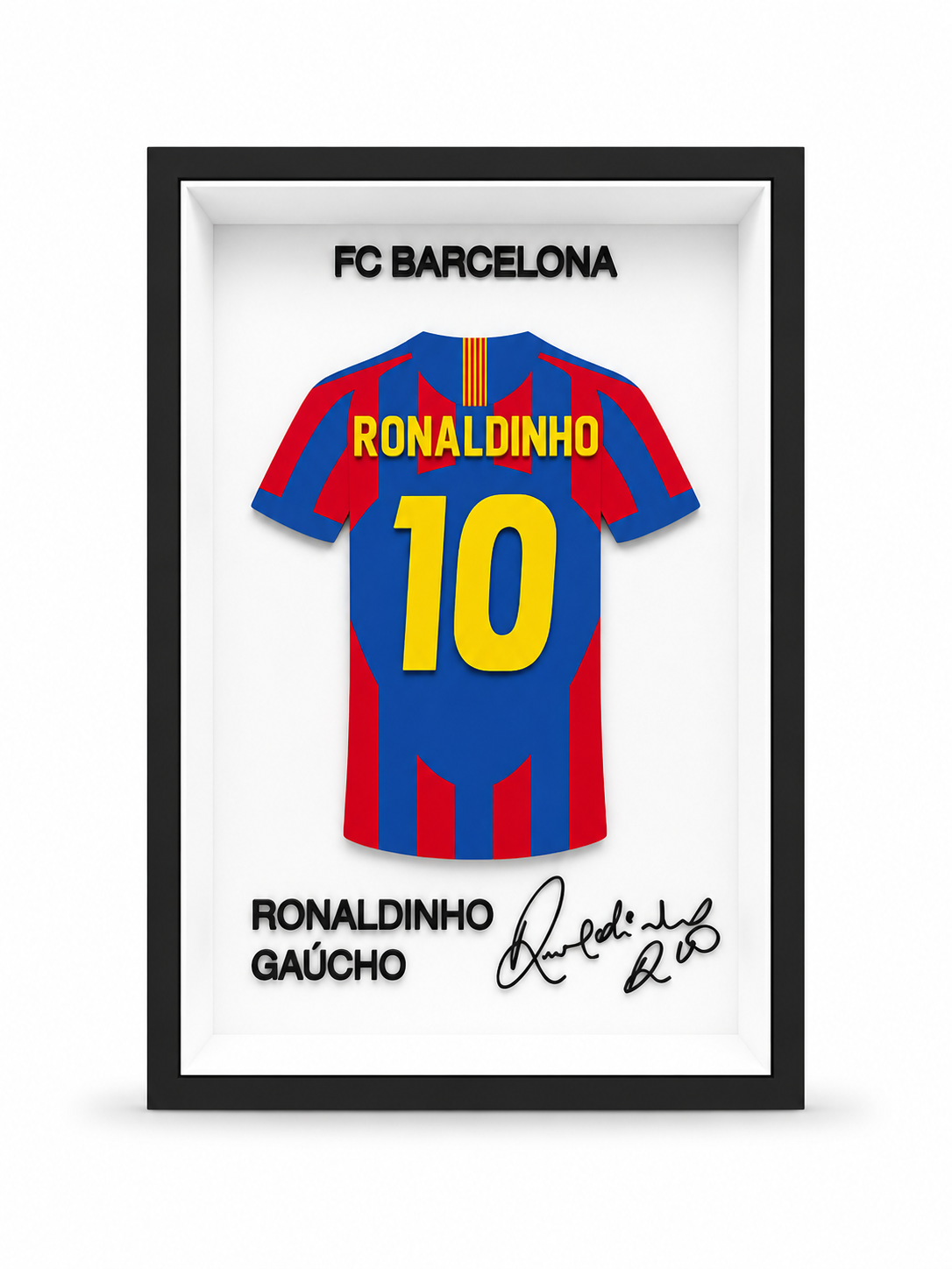 Ronaldinho Gaúcho - FC Barcelona | Cadre Jersey 3D Premium