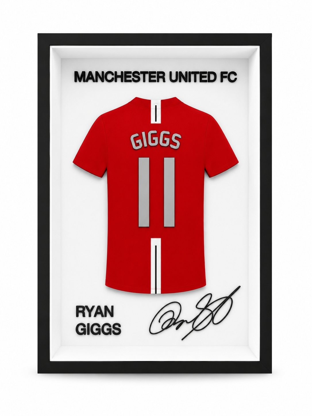 Maillot Encadré Ryan Giggs | Manchester United | Décoration 3D Premium