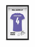 Maillot Encadrée Sergio Ramos | Real Madrid #4 | Décoration 3D Premium