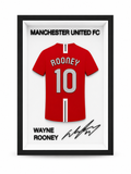Maillot Encadré Wayne Rooney | Manchester United | Décoration 3D Premium