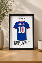 Maillot Encadré Zinédine Zidane | France 1998 – vue 2