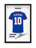 Maillot Encadrée Zinédine Zidane | France 1998 #10 | Décoration 3D Premium