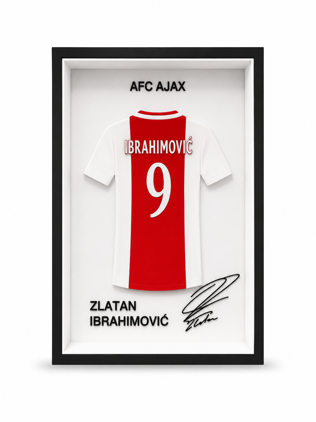 Maillot Encadré Zlatan Ibrahimović | AFC Ajax | Décoration 3D Premium