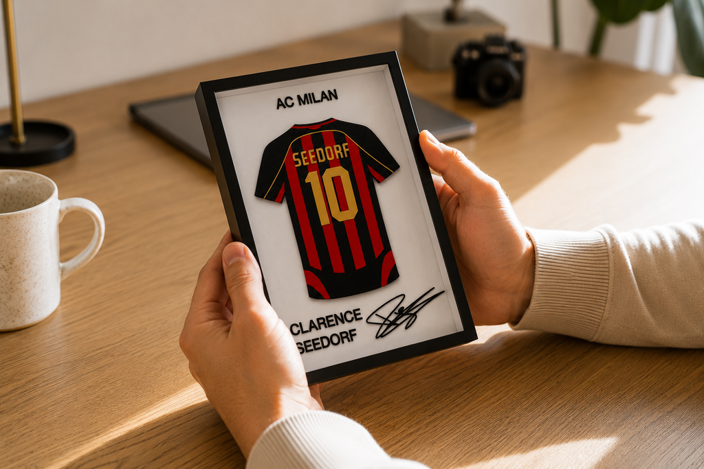Maillot Encadré Clarence Seedorf | AC Milan | Décoration 3D Premium