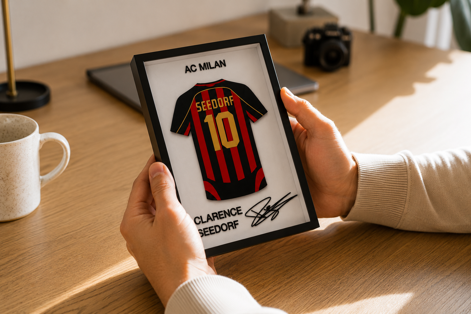 Maillot Encadré Clarence Seedorf | AC Milan | Décoration 3D Premium