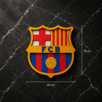 Écusson Mural FC Barcelone | Relief 3D