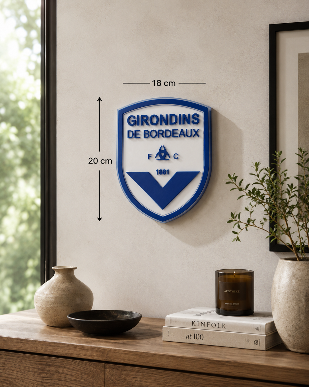 Plaque Décorative Girondins de Bordeaux – Design Premium
