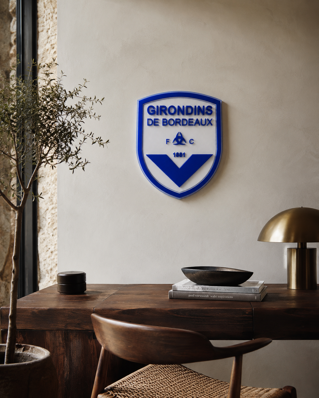 Plaque Décorative Girondins de Bordeaux – Design Premium