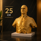 Sculpture Zinedine Zidane 1998 | Art Voronoi | Icône du Football | 15–25 cm