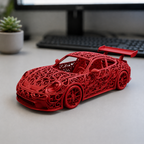 Porsche 992 GT3 Voronoi | Pièce de Collection | Art Moderne | 20 cm