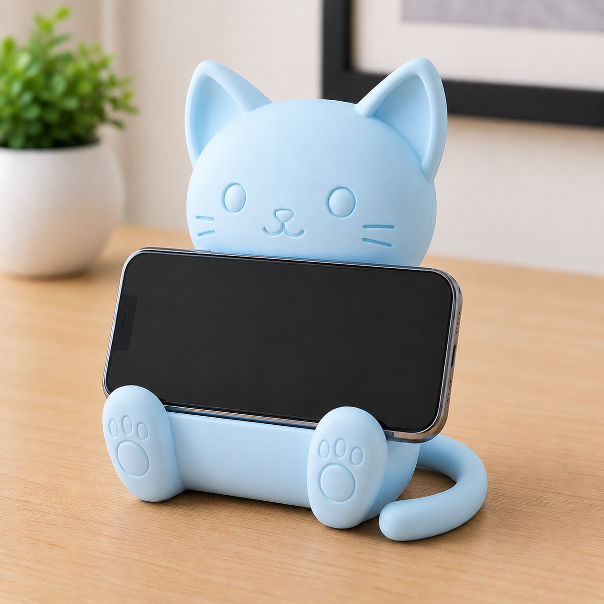 Chat Mignon | Support Téléphone Universel & Organisateur