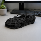 Toyota Supra Voronoi | Pièce de Collection | Art Moderne | 20 cm