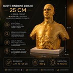 Sculpture Zinedine Zidane 1998 | Art Voronoi | Icône du Football | 15–25 cm
