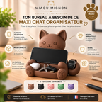 Miaou Mignon | Maxi Organisateur Universel & Support Téléphone