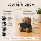 Loutre Mignon | Support Téléphone Universel & Organisateur