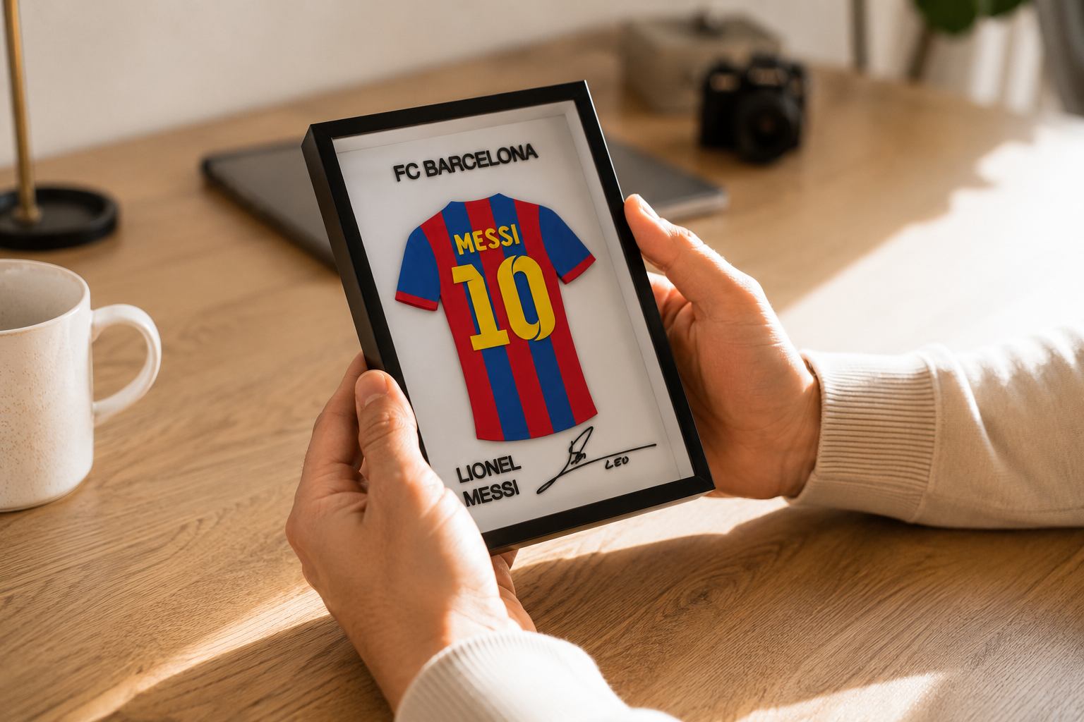 Cadre Maillot Lionel Messi FC Barcelone #10