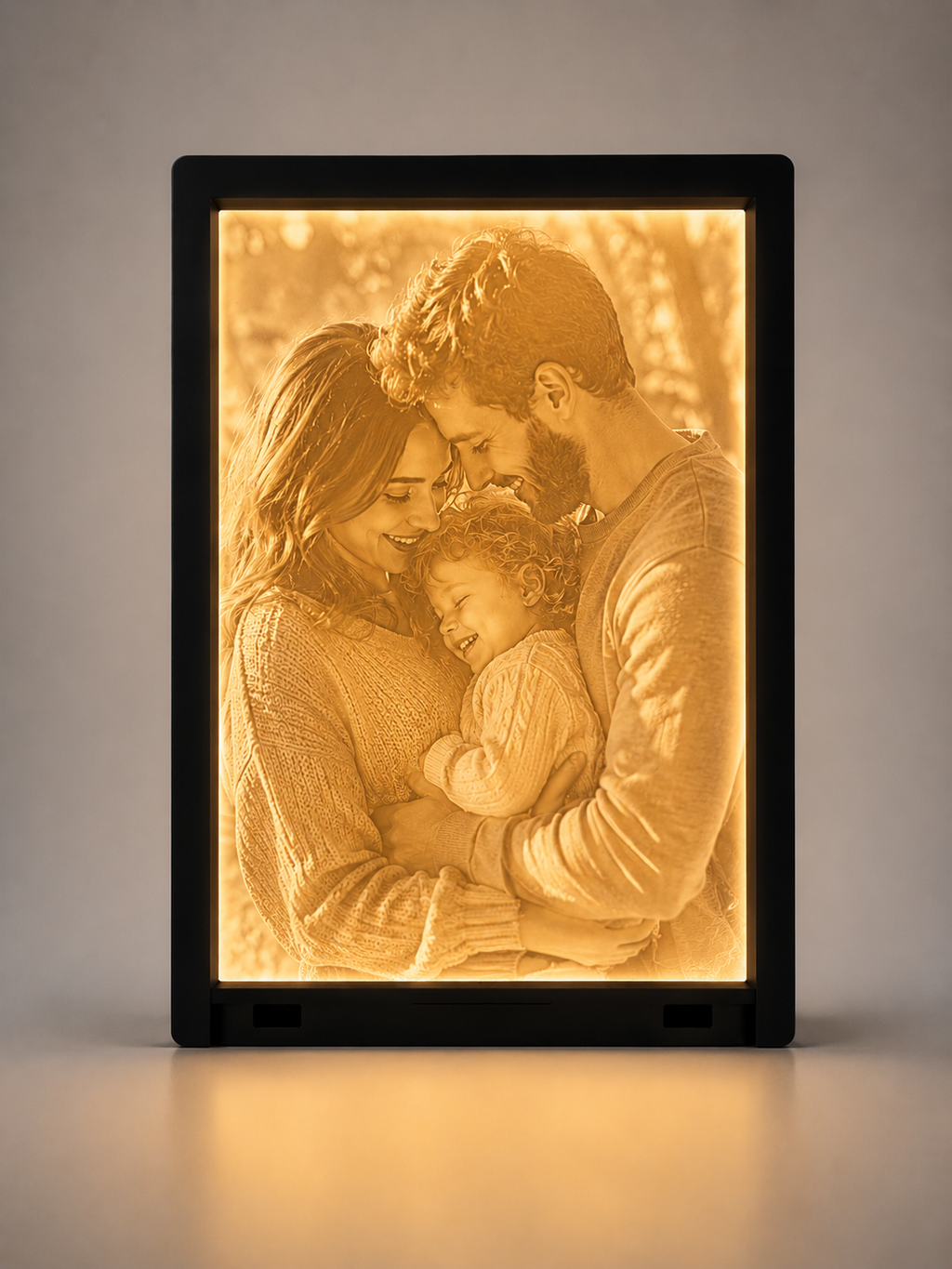 Photo Lumineuse Personnalisée | Seule ou avec Cadre LED