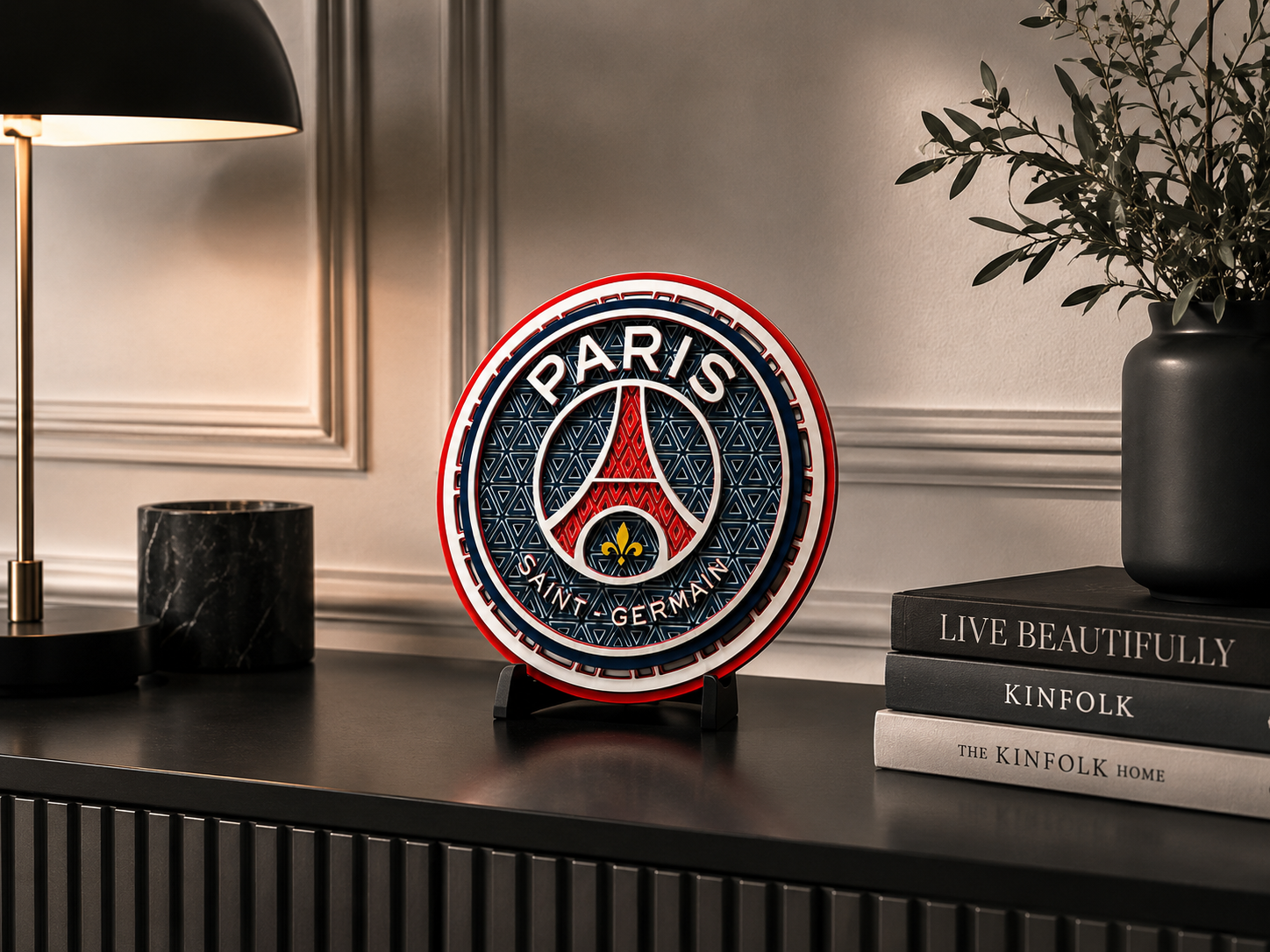 Mosaïque Décorative PSG – Design Premium