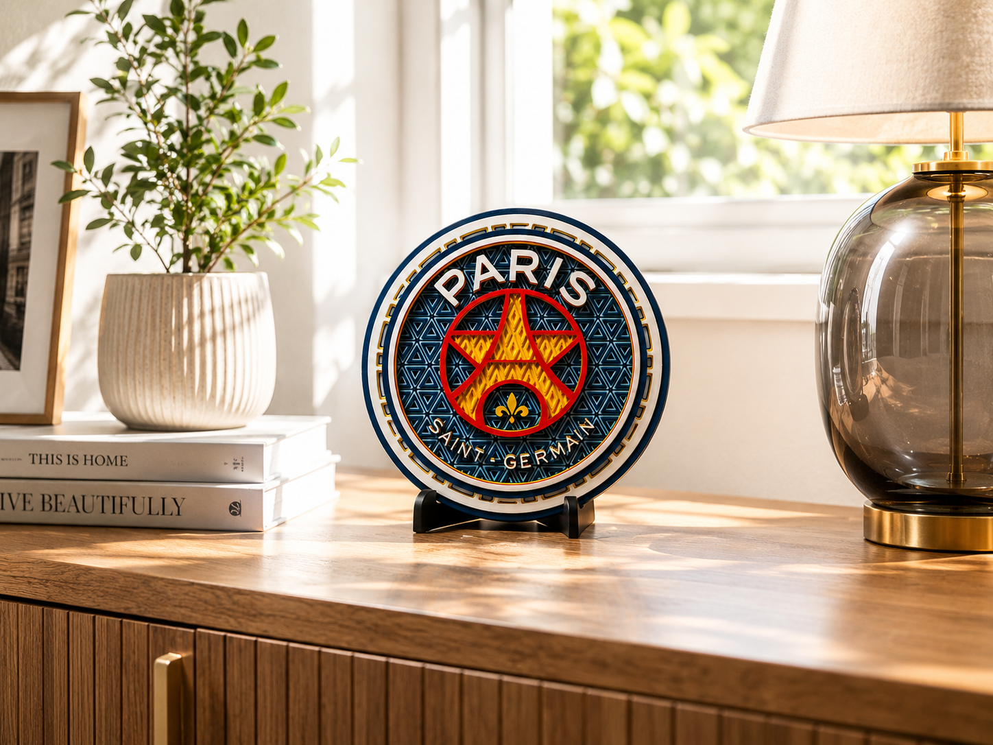 Mosaïque Décorative PSG – Edition Ronde Premium