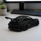 Porsche 992 GT3 Voronoi | Pièce de Collection | Art Moderne | 20 cm