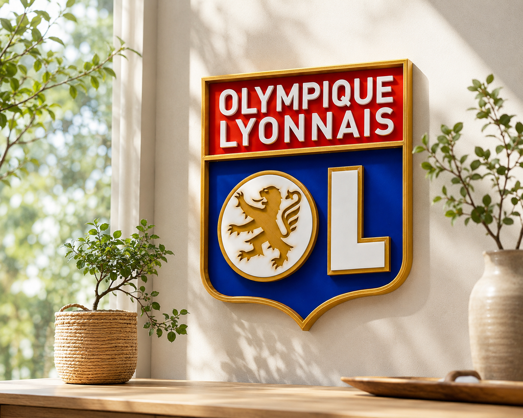 Plaque Décorative Olympique Lyonnais – Design Premium