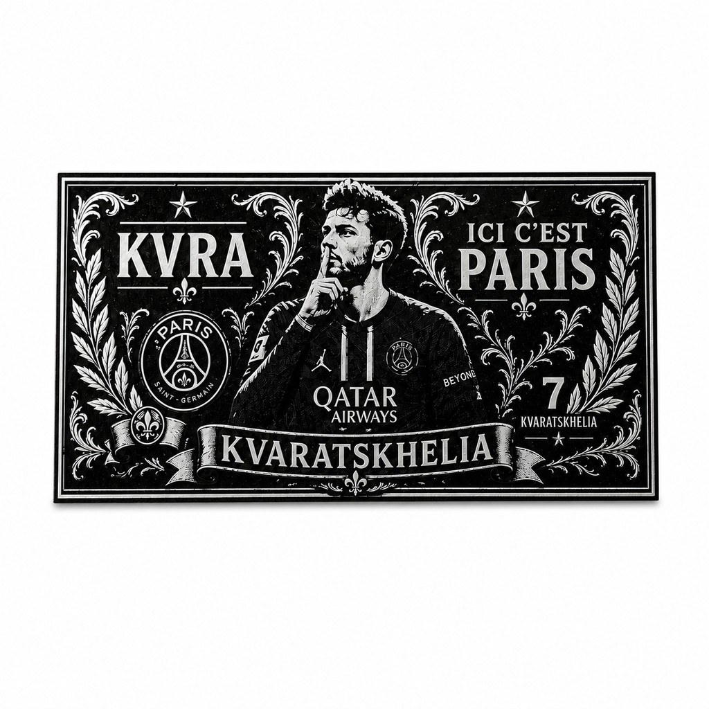 Cadre Décoratif Kvaratskhelia | PSG · 24 cm – vue 2