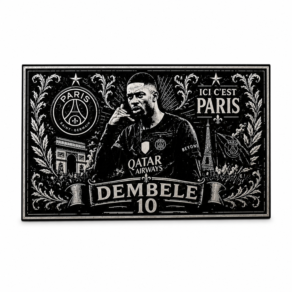 Cadre Décoratif Dembélé | PSG · 24 cm – vue 2