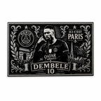 Cadre Décoratif Dembélé | PSG · 24 cm – vue 2