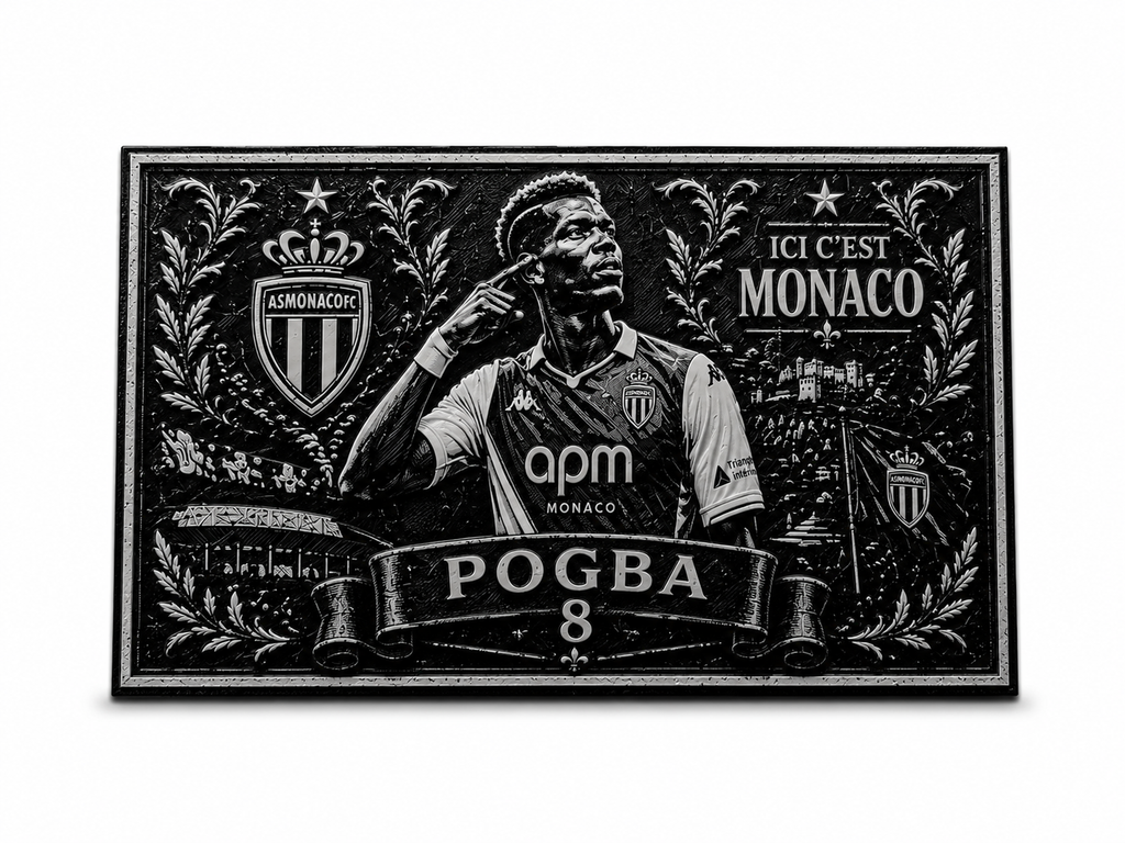 Cadre Décoratif 24cm — Pogba #8 | AS Monaco