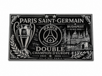 Plaque PSG Double Champion d'Europe | Budapest 2026 – vue 2