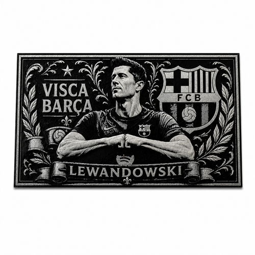 Cadre Décoratif 24cm — Lewandowski | FC Barcelona
