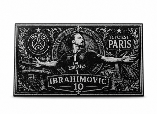 Cadre Décoratif Ibrahimović | PSG · 24 cm – vue 2