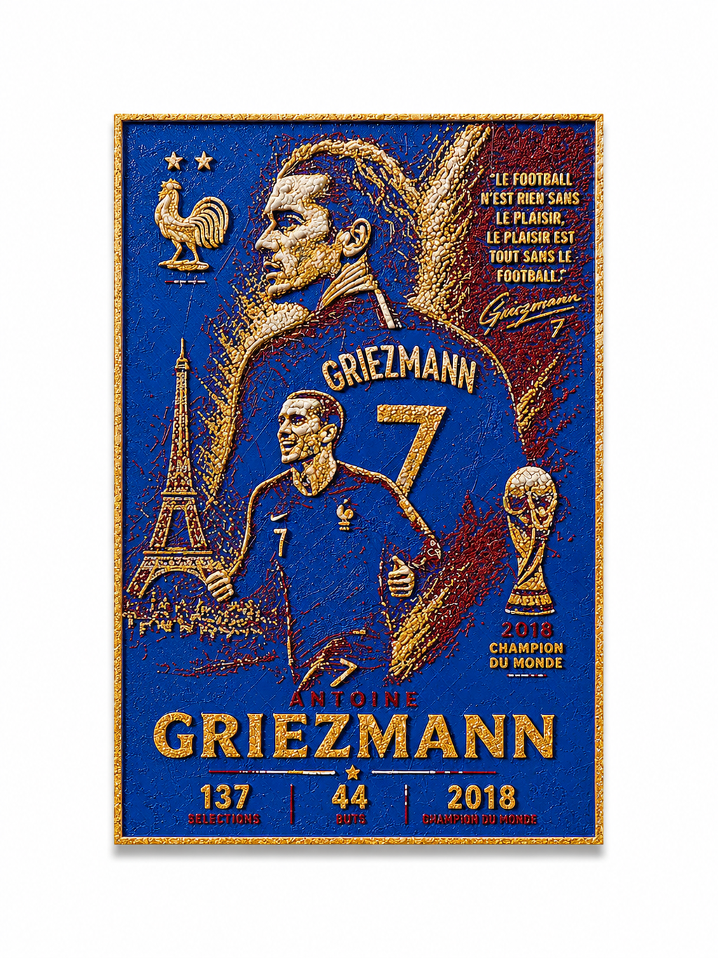 Tableau Griezmann | Champion du Monde 2018 – vue 2