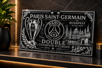 Plaque PSG Double Champion d'Europe | Budapest 2026
