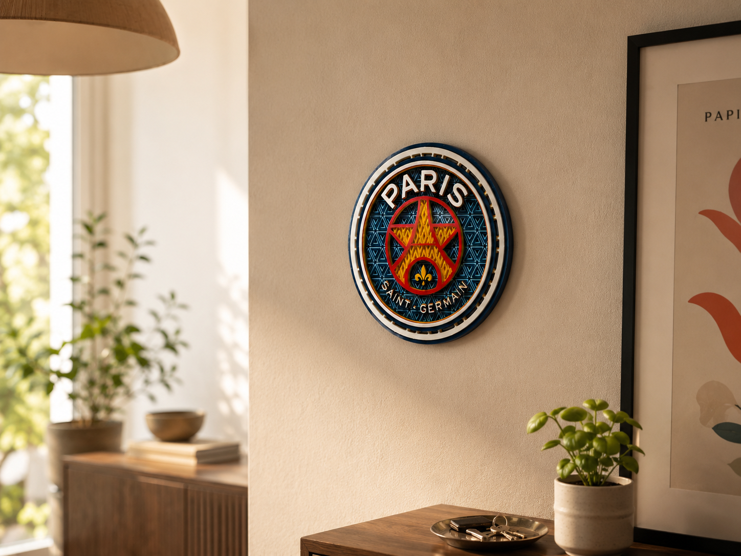 Mosaïque Décorative PSG – Edition Ronde Premium