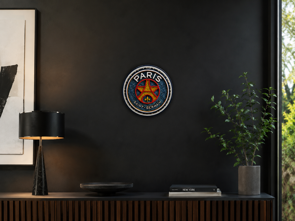 Mosaïque Décorative PSG – Edition Ronde Premium