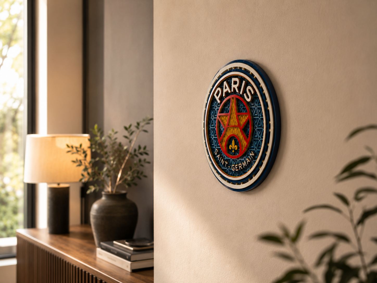 Mosaïque Décorative PSG – Edition Ronde Premium