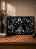 Cadre Décoratif Dembélé | PSG · 24 cm