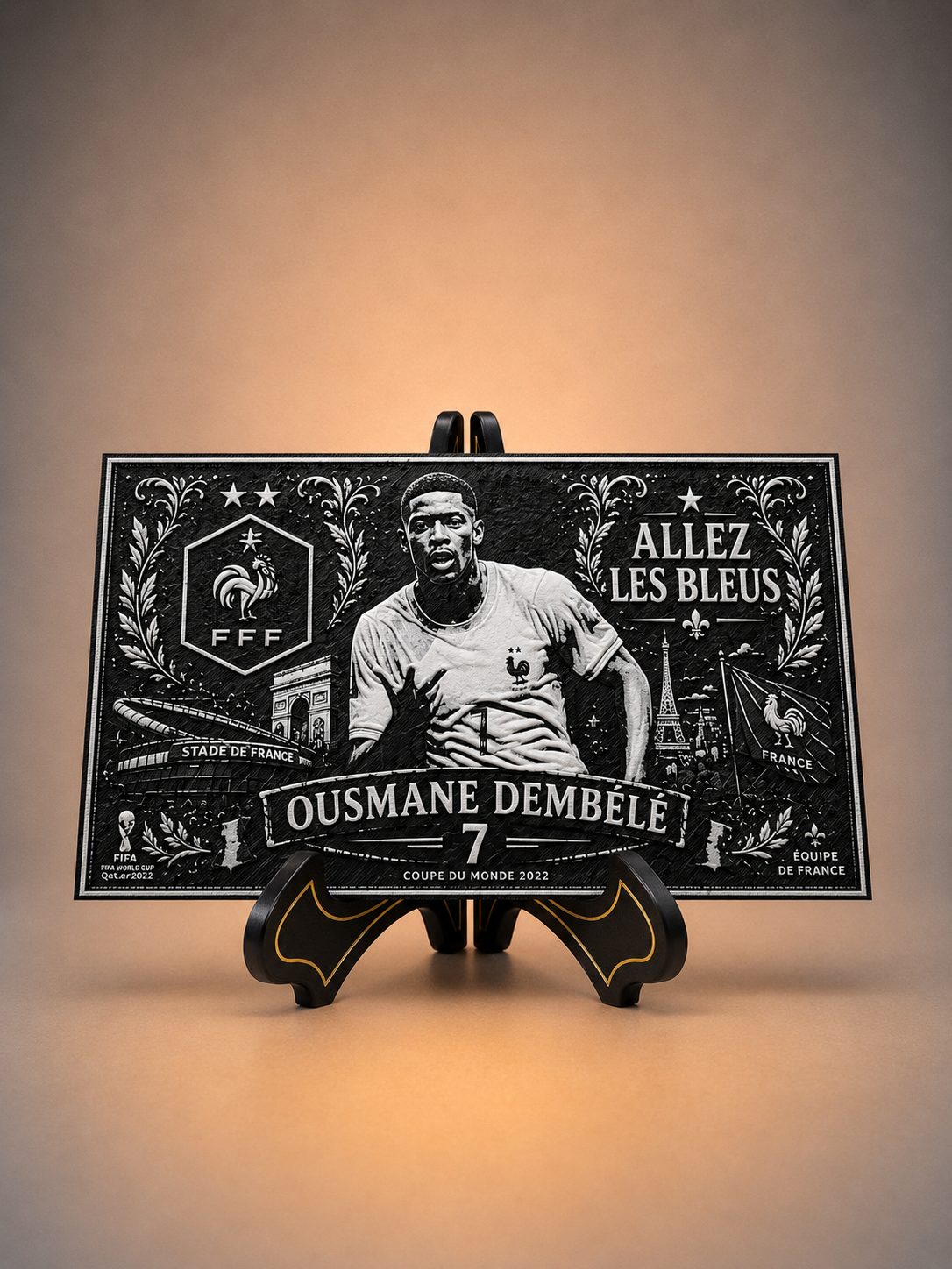 Plaque Gravée Ousmane Dembélé | Allez Les Bleus