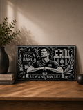 Cadre Décoratif 24cm — Lewandowski | FC Barcelona